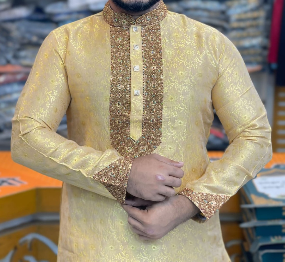 Luxury কাতান পাঞ্জাবি-F-124